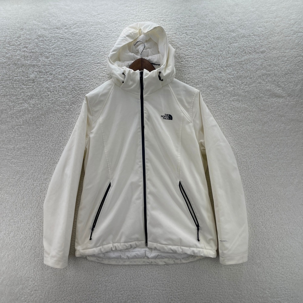 The North Face Jacket Womens XL Cream Windwall Primaloft Insulated Softshell